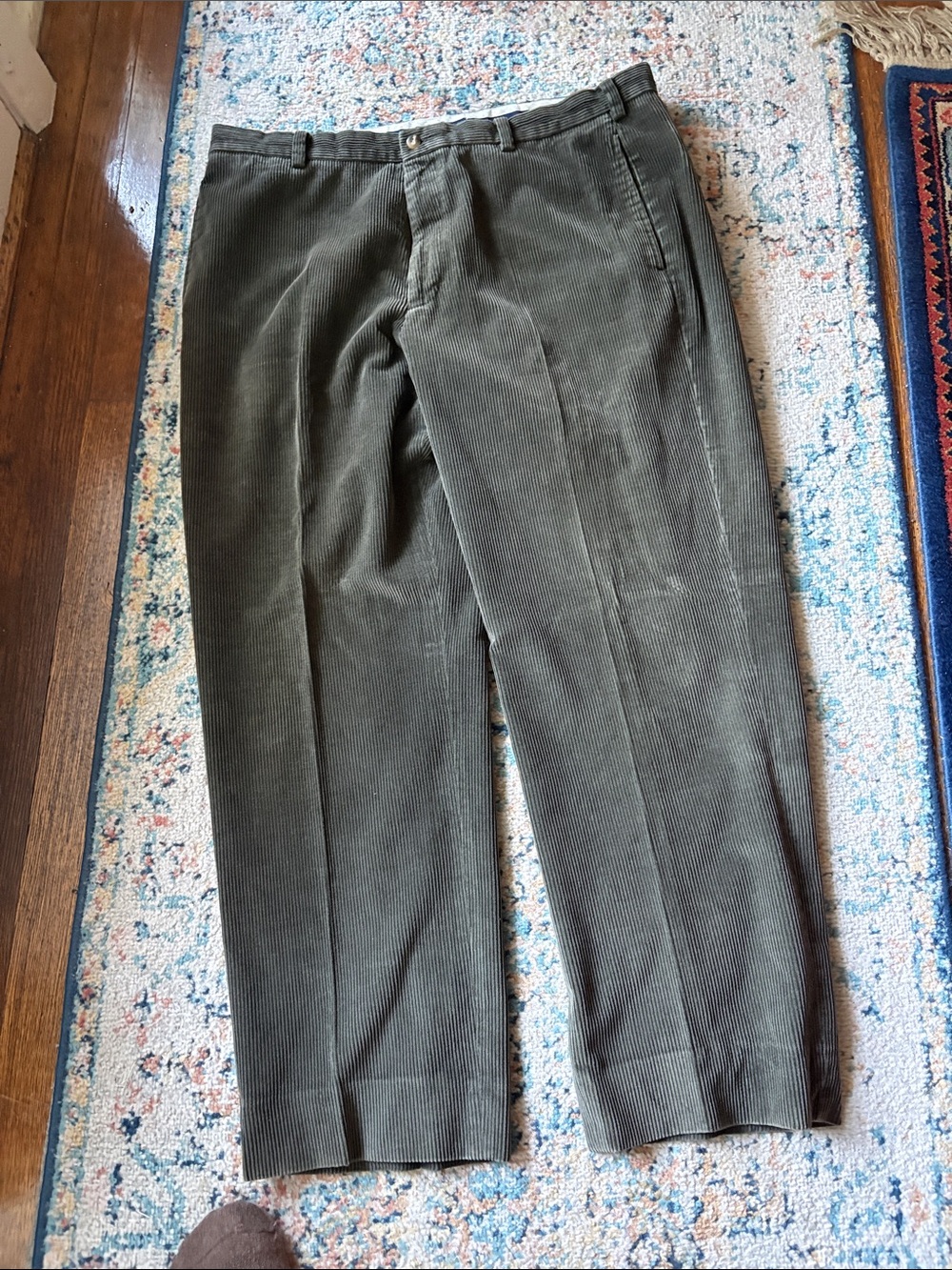 Brooks Brothers Olive Corduroy Trousers